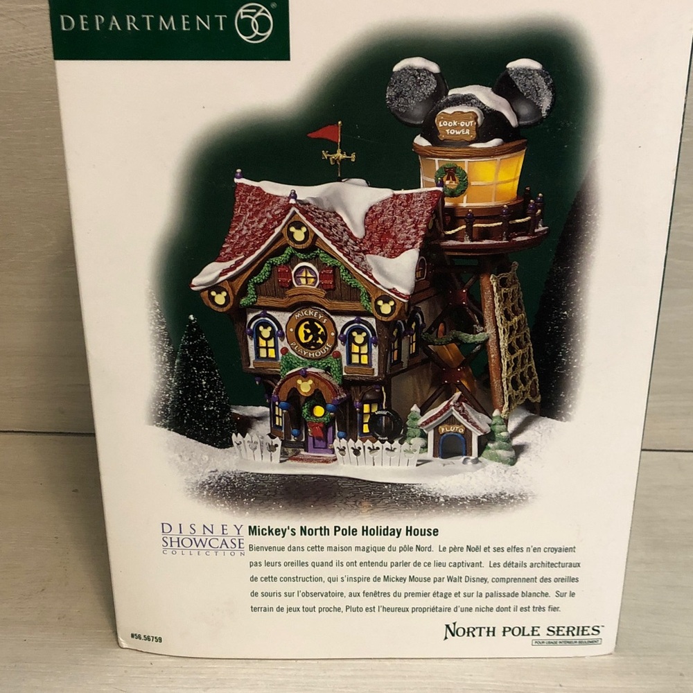 Deptartment 56 Mickey’s North Pole Playhouse North Pole Series #56.56759